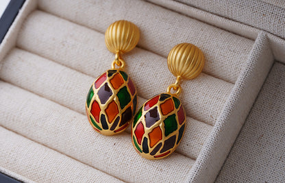 Colorful Air Balloon Stud Earrings