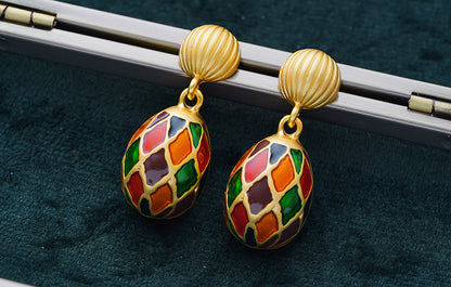 Colorful Air Balloon Stud Earrings