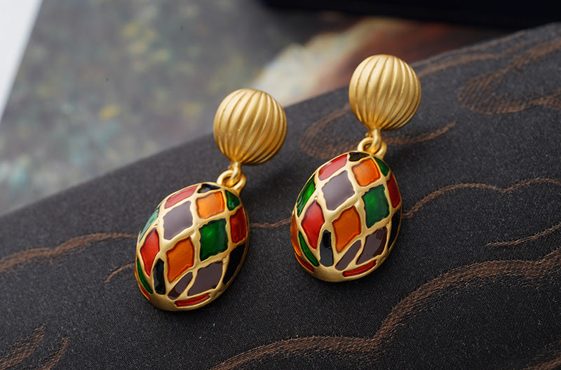 Colorful Air Balloon Stud Earrings