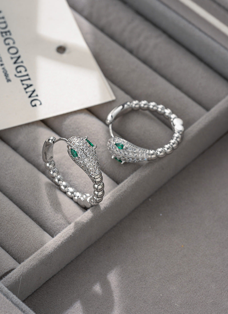 Snake-Shaped Earrings