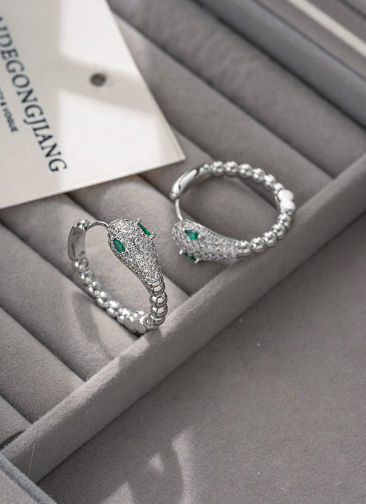 Snake-Shaped Earrings
