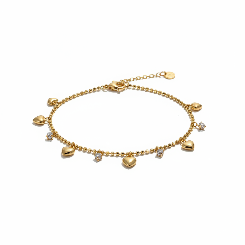 Classic Heart Charm Bracelet