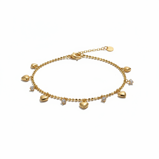 Classic Heart Charm Bracelet