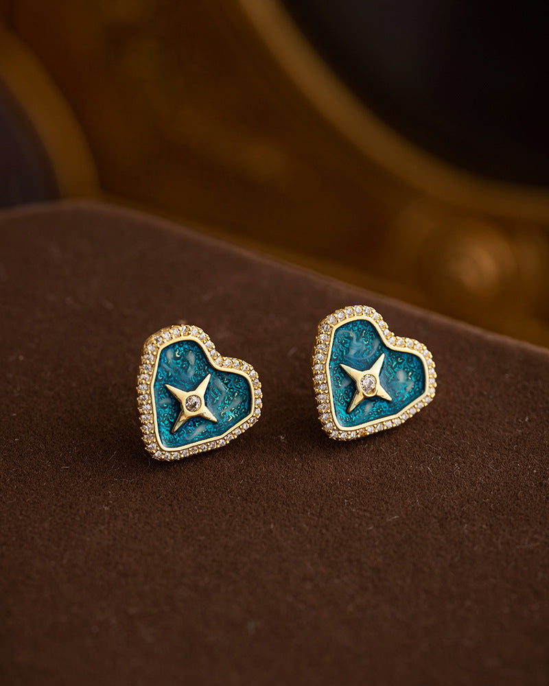 Starring Heart Earrings