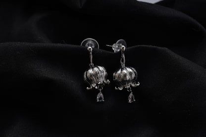 Lily of the Valley Floral Zirconia  Drop Earrings