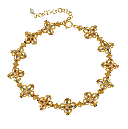 Flower Hollow Design Necklace