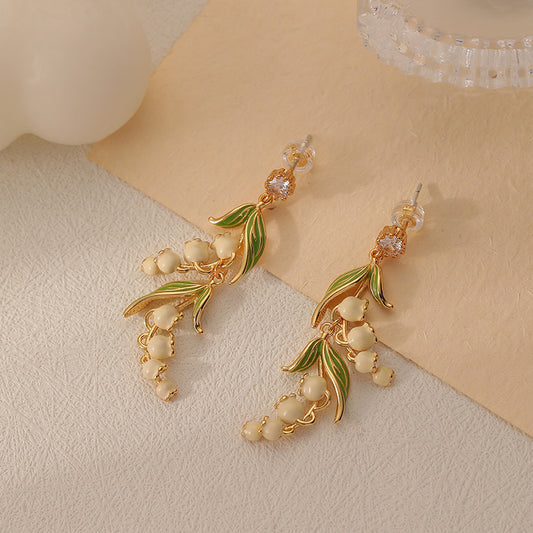 Lily-of-the-Valley Drop Earrings