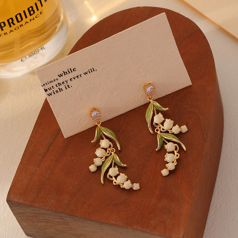 Lily-of-the-Valley Drop Earrings