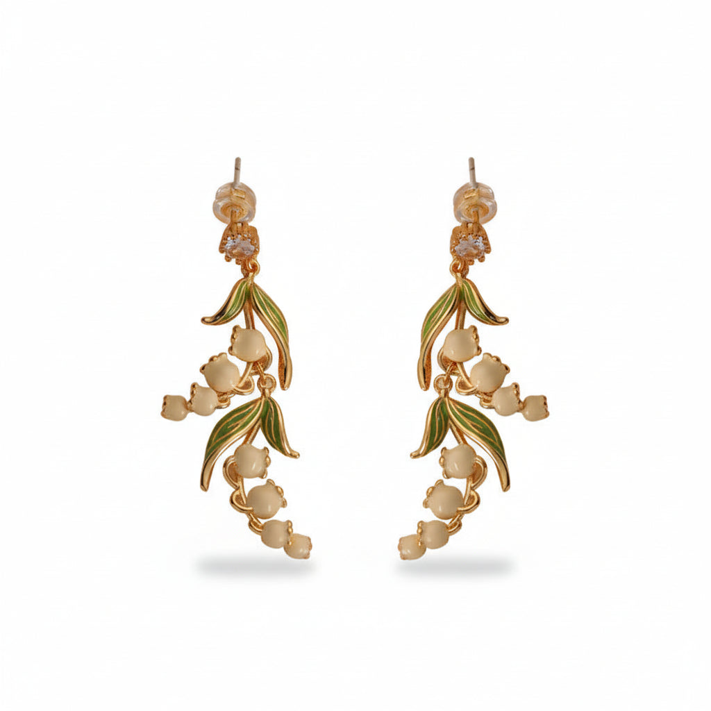 Lily-of-the-Valley Drop Earrings