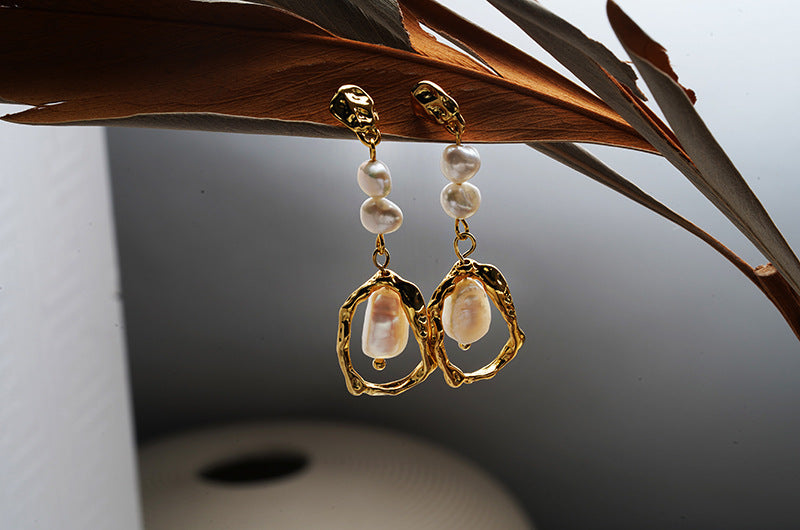 Natural Pearl Earrings